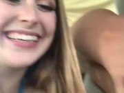 This girl gave me a spontaneous blowjob on the way home 1/16