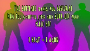 La transexual sexy te convierte en bi y ahora eres gay para tu mejor amiga metrónomo JOI