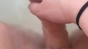 BATH TIME: PLAYING WITH MY DILDO ON MY PERIOD