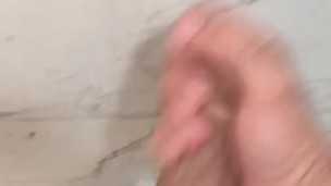 Jacking off in the shower