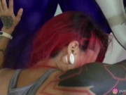 It was supposed to be a workout video - Neko Jinger fucked in a changing room of a gym  14/16