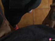 It was supposed to be a workout video - Neko Jinger fucked in a changing room of a gym  5/16