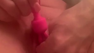 So hot dirty talking milf dildo ride, big clit orgasm 
