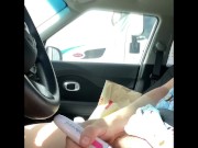 Playing in the car