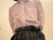 制服で水遊び schoolgirl uniform wetlook 1/16