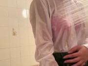 制服で水遊び schoolgirl uniform wetlook 5/16