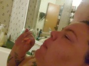 Bbw cock sucking cumshot to face 1/16