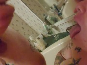 Bbw cock sucking cumshot to face 12/16