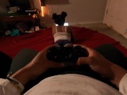 (4K FULL FACE POV) Adhara Sucks & Fucks Your Cock While You Play Games! 1/16