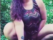 Saw hottie at the dog park, snuck off for quickie (almost caught)  8/16