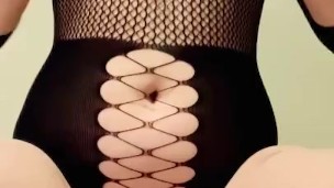 Covering my big tits with oil 