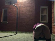 Horny teen squirts at school // IsabellaFern // 8/16