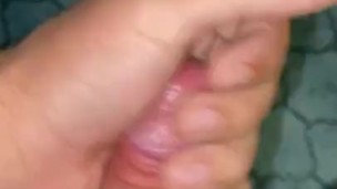 Spitting on my Hard Cock