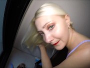 Horny quickie near balcony & mouth cum (Helena Moeller) 9/16