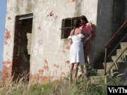 Cute teen has hot lesbian sex with her older girlfriend outdoors 9/16