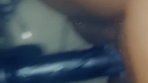 SEXY BBW WITH THE WAP FUCKING HER BBC DILDO