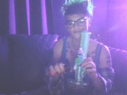 Just blowing clouds and looking cute 8/16