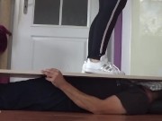 aggressive stomping on a slave part 2 - adidas 10/16