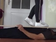 aggressive stomping on a slave part 2 - adidas 9/16