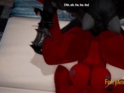 Furry Hentai 3D Yiff - Dark Wolf & Red Dragon Hard Sex 10/16