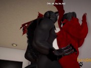 Furry Hentai 3D Yiff - Dark Wolf & Red Dragon Hard Sex 12/16