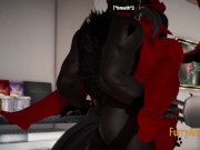 Furry Hentai 3D Yiff - Dark Wolf & Red Dragon Hard Sex 16/16