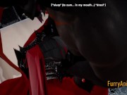 Furry Hentai 3D Yiff - Dark Wolf & Red Dragon Hard Sex 6/16