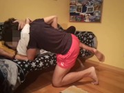 Scopata silenziosa amatoriale dopo 2 suoi orgasmi rumorosi: c'è gente a casa! 1/16