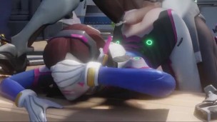 Dva getting fucked by Genji Overwatch Doggystyle