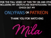 Try On - Lace Corset, French Knickers and G-String 16/16