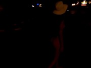 Naked night walk on the street. Public nudity. Hot teen MiaAmahl (preview)