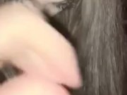 Boyfriend takes control of hot green eyed girlfriend and cums in her 3/16