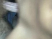 Boyfriend fucks creamy teens pussy while roomates are outside the door (CREAMPIE)  11/16