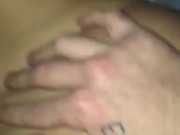 Boyfriend fucks creamy teens pussy while roomates are outside the door (CREAMPIE)  6/16