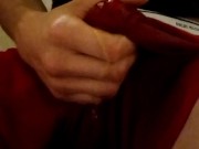 pissing and playing with myself 