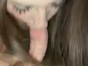 Boy cums in record time with this wet teen pussy after a sloppy blowjob 9/16