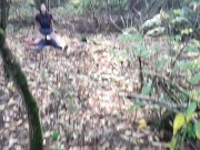 Вышла на прогулку в лес и увидела, как пара лесби трахается. Сняла их на скрытую камеру 3/16