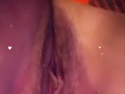 Cute hairy pussy being Rubbed wants you