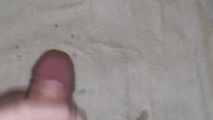 Morning wood jerk off with lube and cumshot