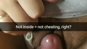 Honey, he is my friend! I`ts just rubbing! Not inside - not cheating! [Cuckold. Snapchat]