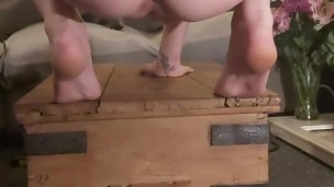 big piss spray and cum on the floor