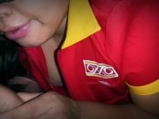 Cajera del Oxxo me mama la verga es amiga de mi novia, habla muy sucio la puta infiel. 9/16