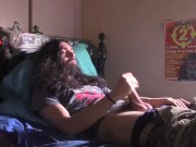 Handjob with cum eating CUMSHOT 2 Angle 2