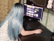 Caught watching porn at work. The boss shows me my new occupation. Feeling exited =3 [Preview] 1/16