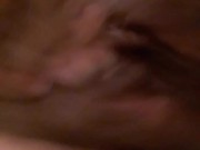 Creamy pussy rub and squirt after shower