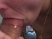 Sucking my masters cock untill he cums down my throat 14/16