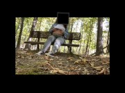 Playing with myself in the woods