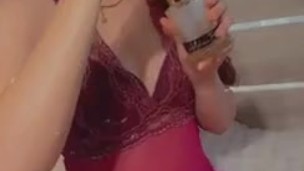 Sexy teen brunette takes 420 dabs 