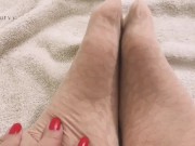 A mix of boobs, pussy, legs, and feet play with Carlycurvy!  6/16