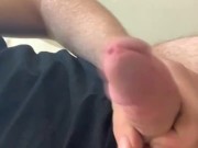 Stroking my Avg pretty cock